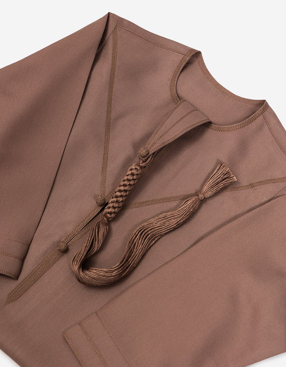 Kids Emirati Kandura – Brown